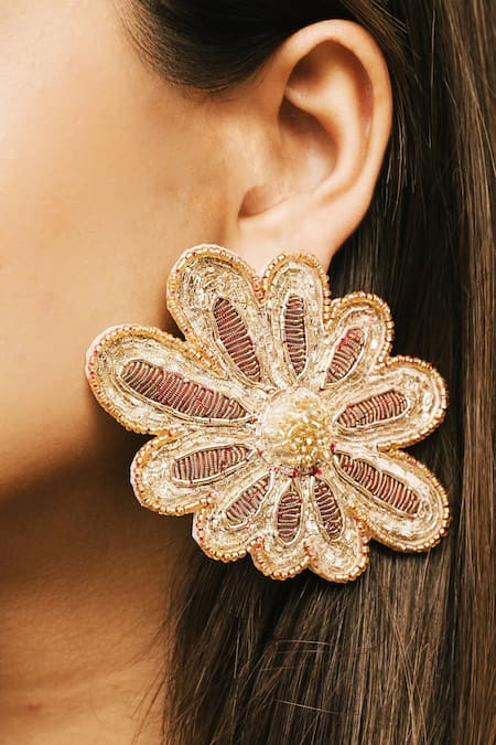 Moirra Manjari Bloom Flora Studs 