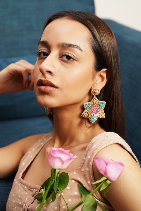 Moirra Khushboo Sequin Starlet Earrings 