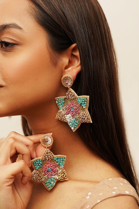 Moirra Khushboo Sequin Starlet Earrings 