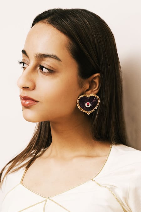 Moirra Dil Se Celeste Bloom Studs 