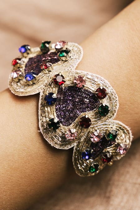 Moirra Dil Vil Gemstone Embellished Bracelet 