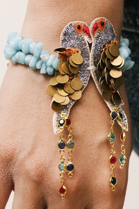 Moirra Mithoo Peeta Dabka Bracelet 