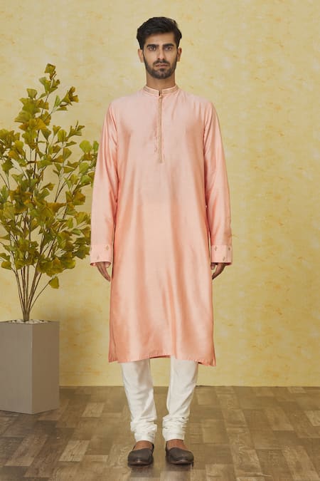 Priyanka Haralalka Pink Silk Sequins Embroidered Bundi Kurta Set Online at Aza Fashions Priyanka Haralalka_Pink Silk Sequins Embroidered Bundi Kurta Set _Online_at_Aza_Fashions