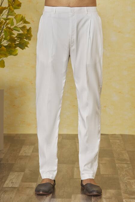 Priyanka Haralalka_Peach Kota Doria, Silk Embroidery Floral Resham Panelled Kurta Set_at_Aza_Fashions