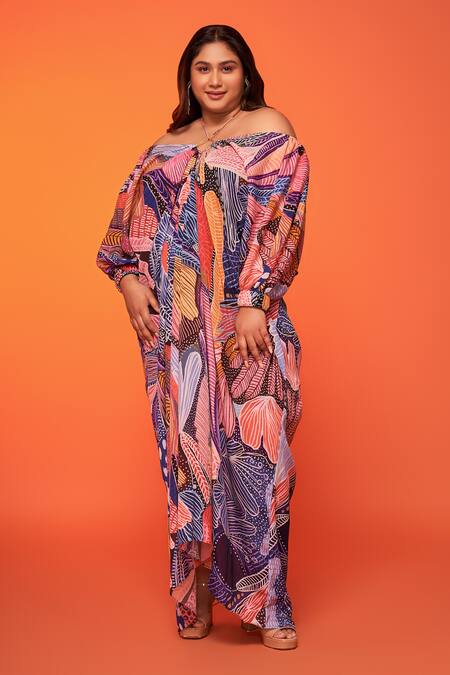 Buy Neetiandmudita Multi Color Crepe Silk Printed Abstract Wave Halter Neck Asymmetric Dress Online at Aza Fashions Buy_Neetiandmudita_Multi Color Crepe Silk Printed Abstract Wave Halter Neck Asymmetric Dress _Online_at_Aza_Fashions