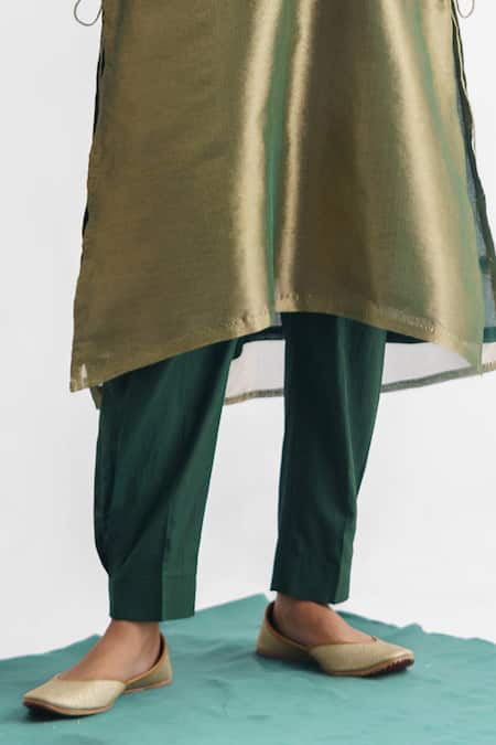Buy Mushio Green Tissue, Cotton, Silk, Organza Beads Abhilasha Embellished Kurta Pant Set Online at Aza Fashions Buy_Mushio_Green Tissue, Cotton, Silk, Organza Beads Abhilasha Embellished Kurta Pant Set _Online_at_Aza_Fashions