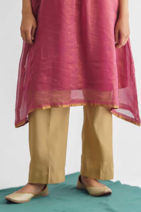 Buy Mushio Purple Cotton Beads, Sequins V-neck Rim Jhim Embellished Kurta Set Online at Aza Fashions Buy_Mushio_Purple Cotton Beads, Sequins V-neck Rim Jhim Embellished Kurta Set _Online_at_Aza_Fashions