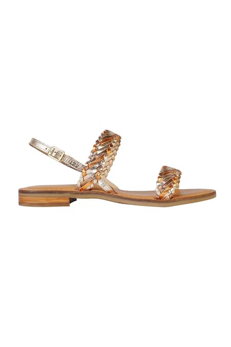 Buy Nine By Janine Silver Lace Strap Junnie Metallic Foil Sandals Online at Aza Fashions Buy_Nine By Janine_Silver Lace Strap Junnie Metallic Foil Sandals _Online_at_Aza_Fashions