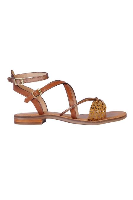 Buy_Nine By Janine_Brown Criss-cross Strap Sandals _Online_at_Aza_Fashions