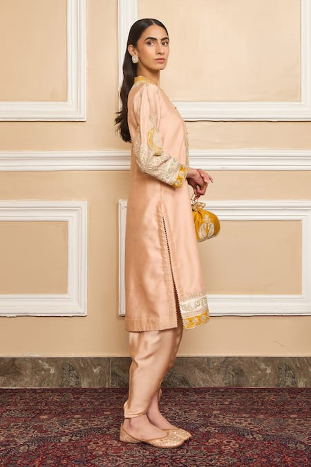 Sheetal Batra Myreen Gota Work Short Kurta & Dhoti Pant Set 