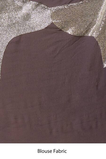 Buy Nakul Sen Grey Silk, Chiffon Sequins Geometric Saree With Unstitched Blouse Piece Online at Aza Fashions Buy_Nakul Sen_Grey Silk, Chiffon Sequins Geometric Saree With Unstitched Blouse Piece _Online_at_Aza_Fashions