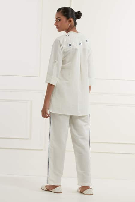 Kamaltaas Bubble Pittan Embroidered Shirt With Pant 