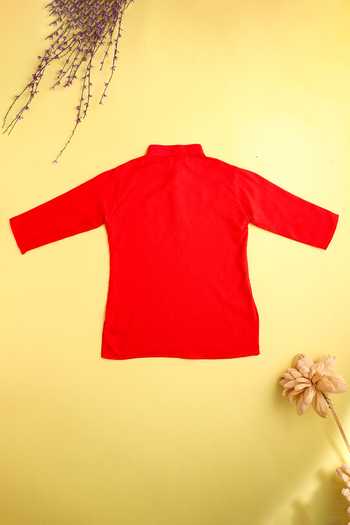 Buy_Cute Couture_Beige Cotton, Rayon Embroidery Leaf Vine Bundi Set _Online_at_Aza_Fashions