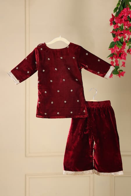 Cute Couture Embroidered Kurta & Palazzo Set 