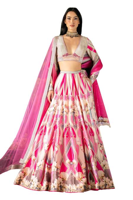 Falguni Shane Peacock Aura Printed Lehenga Set Online at Aza Fashions Falguni Shane Peacock_Aura Printed Lehenga Set _Online_at_Aza_Fashions