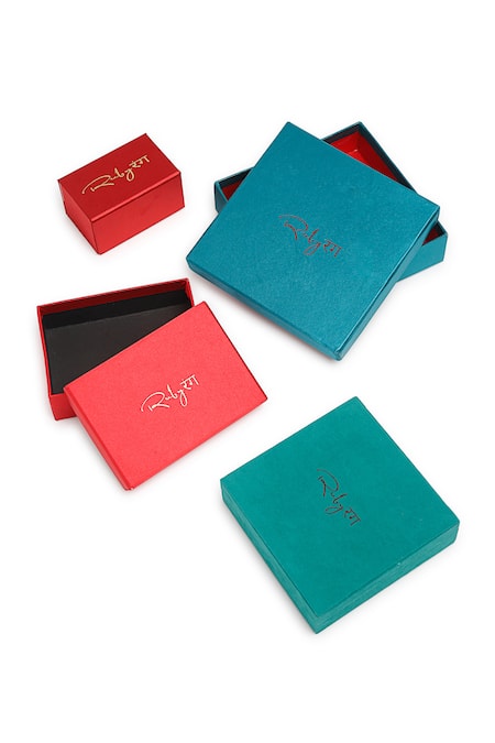 Buy Ruby Raang Green Beads Kundan And Choker Necklace Set Buy_Ruby Raang_Green Beads Kundan And Choker Necklace Set