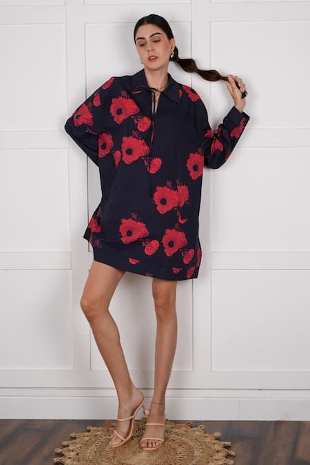 Nassh Poppy Print Dress 