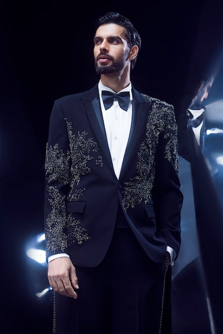 Rohit Gandhi + Rahul Khanna Alcove Embellished Tuxedo Set 