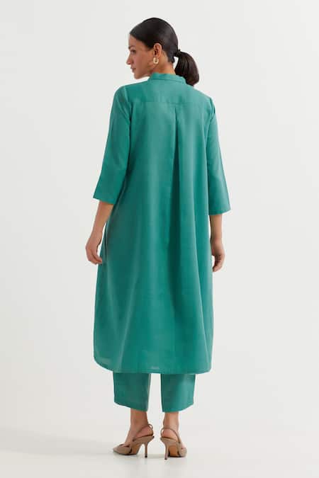 The Indian Cause Victoria Straight Kurta With Pant 