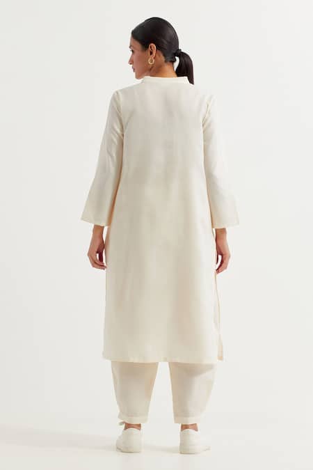 The Indian Cause Boyfriend Straight Plain Kurta With Pant 