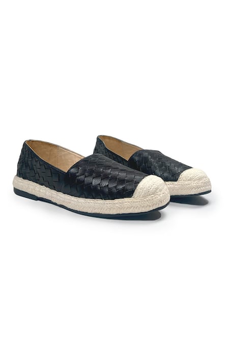 Heel Your Sole Basket Weave Pattern Jute Espadrilles 