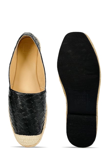 Shop_Heel Your Sole_Gray Grey Basket Weave Jute Espadrilles _at_Aza_Fashions
