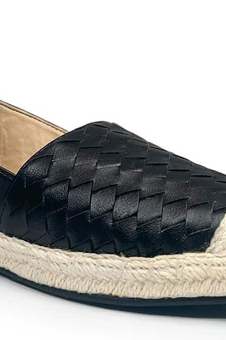 Heel Your Sole_Gray Grey Basket Weave Jute Espadrilles _Online_at_Aza_Fashions