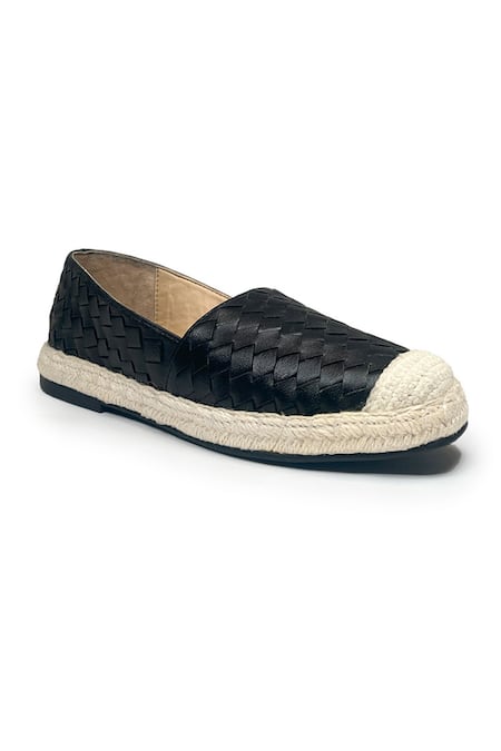 Shop_Heel Your Sole_Gray Grey Basket Weave Jute Espadrilles _Online_at_Aza_Fashions
