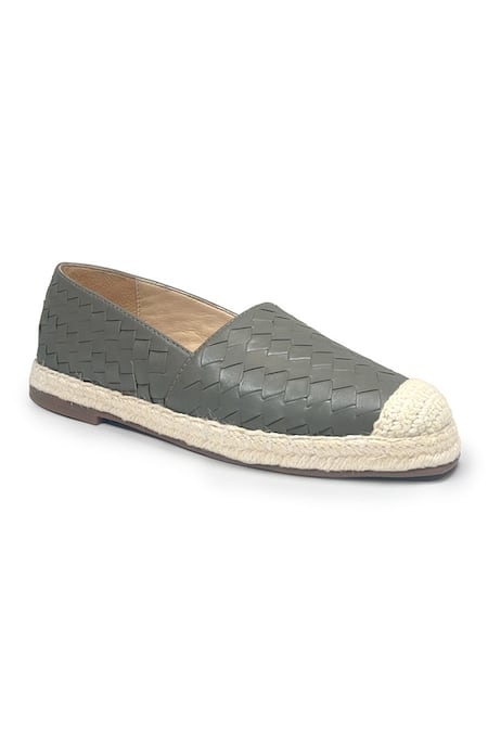 Buy Heel Your Sole Beige Genuine Leather Basket Weave Pattern Espadrilles Buy_Heel Your Sole_Beige Genuine Leather Basket Weave Pattern Espadrilles