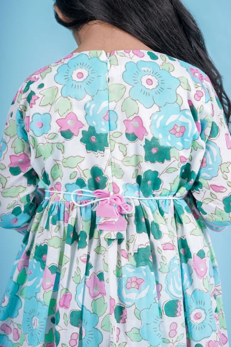 Kalp Ivy Blossom Print Anarkali With Pant 