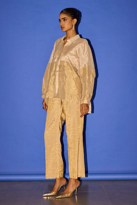 Esha Arora Half And Half Shirt & Pant Set 