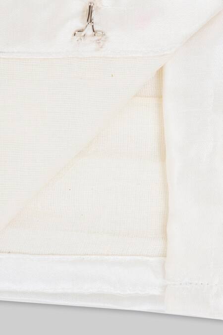 Champscloset Blue Cotton Embroidery Thread Round Neck Top With Lehenga Online at Aza Fashions Champscloset_Blue Cotton Embroidery Thread Round Neck Top With Lehenga_Online_at_Aza_Fashions