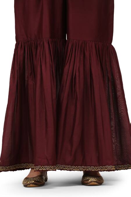 Mimamsaa Pink Chanderi Silk, Organza Ojaswini Bloom Border Anarkali Sharara Set at Aza Fashions Mimamsaa_Pink Chanderi Silk, Organza Ojaswini Bloom Border Anarkali Sharara Set _at_Aza_Fashions