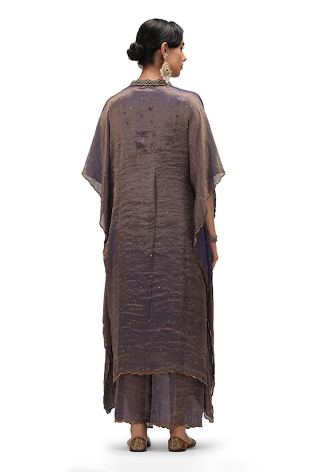 Mimamsaa Amara Embroidered Woven Kaftan Pant Set 