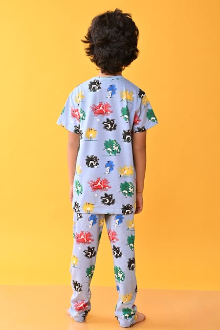 Anthrilo Footballer Print T-Shirt & Pyjama Set 