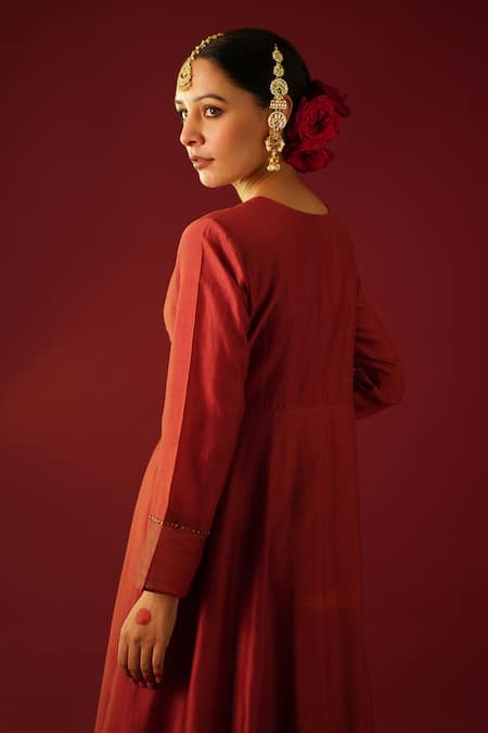 Rashi Jain Hand Embroidered Bodice Anarkali Pant Set 