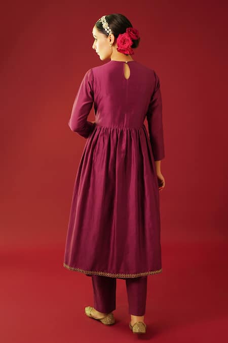 Rashi Jain Dua Hand Embroidered Bodice Anarkali Pant Set 