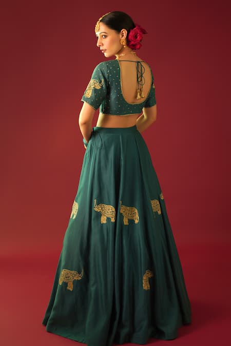 Rashi Jain Fariya Elephant Embroidered Lehenga Set 
