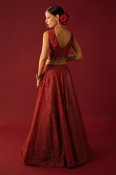 Rashi Jain Fizaa Hand Embroidered Lehenga Set 