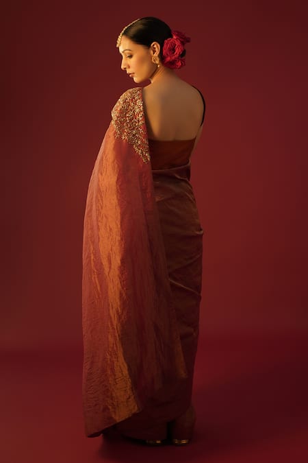 Rashi Jain Ruhee Hand Embroidered Saree With Blouse 