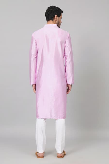 Shop Hilo Design Purple Silk Embroidery Lila Orchid Placement Kurta at Aza Fashions Shop_Hilo Design_Purple Silk Embroidery Lila Orchid Placement Kurta _at_Aza_Fashions