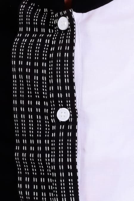 Buy Neha Gursahani Ivory Cotton Linen Colorblocked Kurta With Pant Online at Aza Fashions Buy_Neha Gursahani_Ivory Cotton Linen Colorblocked Kurta With Pant _Online_at_Aza_Fashions