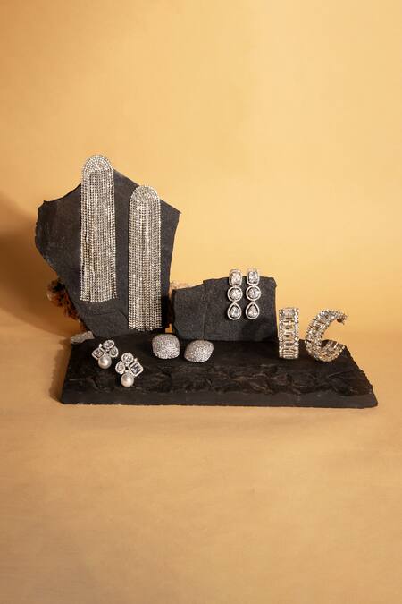 Buy_The Jewel Factor_Silver Plated Crystals Natasha Hoops