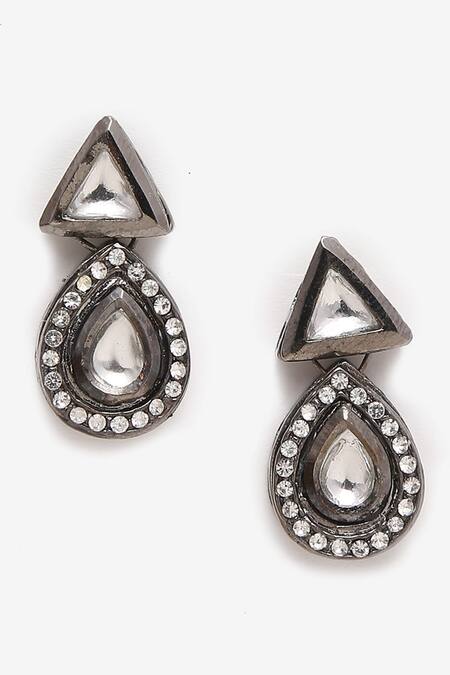 Ruby Raang Grey Pearls Hand Embellished Choker Necklace Set at Aza Fashions Ruby Raang_Grey Pearls Hand Embellished Choker Necklace Set_at_Aza_Fashions