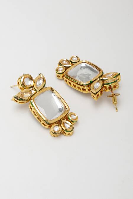 Shop Ruby Raang Gold Plated Beads Kundan Studded Choker Set Online at Aza Fashions Shop_Ruby Raang_Gold Plated Beads Kundan Studded Choker Set _Online_at_Aza_Fashions