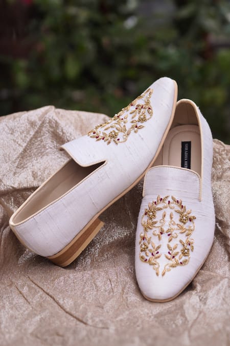 Shradha Hedau Footwear Couture Zardozi Embroidered Moccasins 