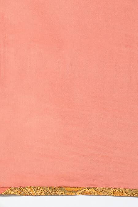 Buy Ritu Kumar Yellow Rayon, Viscose V-neck Chakori Ambrosia Print Kurta Pant Set Buy_Ritu Kumar_Yellow Rayon, Viscose V-neck Chakori Ambrosia Print Kurta Pant Set