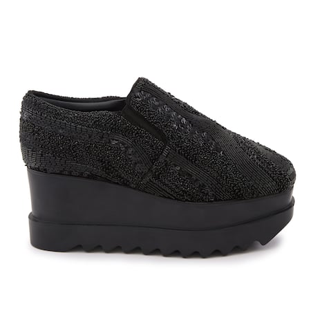 Buy Anaar Black Crystals, Sequins, Beads Midnight Magic Embellished Wedge Sneakers Online at Aza Fashions Buy_Anaar_Black Crystals, Sequins, Beads Midnight Magic Embellished Wedge Sneakers _Online_at_Aza_Fashions