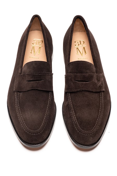 3dm Lifestyle Penny Leather Panel Detail Loafers 