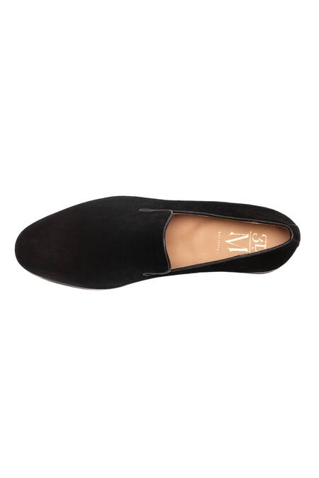 Shop_3dm Lifestyle_Black Plain Venetian Leather Loafers _Online_at_Aza_Fashions